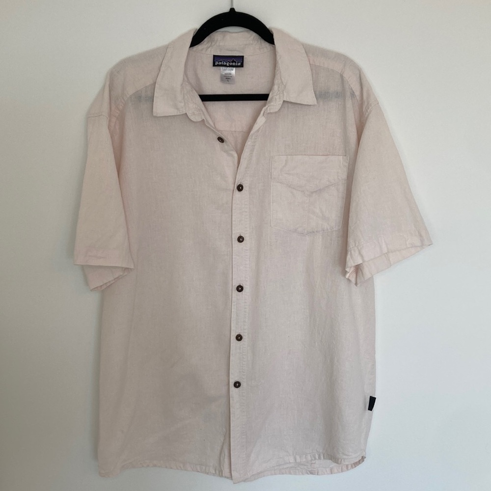 Patagonia Cream Casual Button Down Shirt